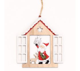 Záves okno santa drevo 13,5x0,8x15,5cm