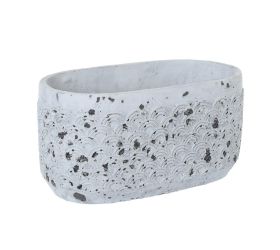 Obal cement antique grey 25.5*14*h13cm