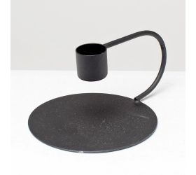 Svietnik na čajové sviečky čierny 10xv7cm