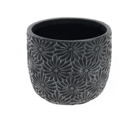 Obal margaréta keramika 12.8*12.8*11.3 čierny