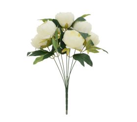 Kytica pivonka biela 43cm