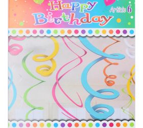 Party dekor 6ks lesklé