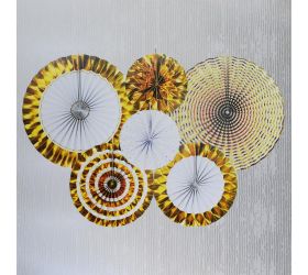 Lampióny ploché 6ks/mix zl/str