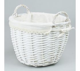 335fl/s prútený košík biely