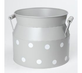 Obal konva šedý veľké bodky v:18x19,5cm super cena