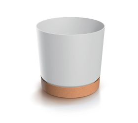 Dpod130 kvetináč tubo pm biely 12,8xv12,8cm