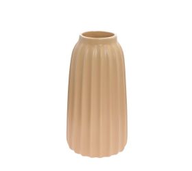 Váza na suché aranžovanie 11xv24cm žltá