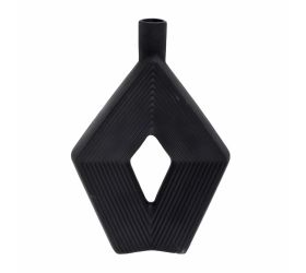 Váza keramika 21x6x30,5cm čierna