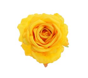 Hlava ruža žltá priem:10cm bal:12ks