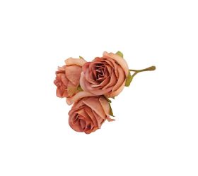 Hlava ruža x3 hnedá bal:24ks