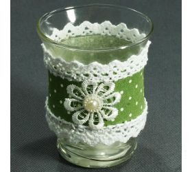 24fls0262 pohár s krajkou 7,5x9cm