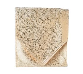 Vian. štóla na stôl vz. bodky kré/zla textil 32*150cm