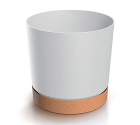 Dpod300 kvetináč tubo pm biely 29,2xv28,3cm