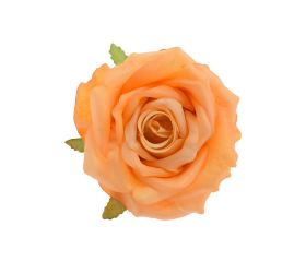 Hlava ruža oranžová trblietavá 10cm