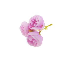 Hlava ranunculus fialový 3-puky 3cm