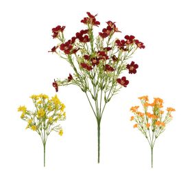 Kytica drob.kvety, zeleň, mix/3f 36cm