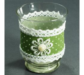 24fls0263 pohár s krajkou 9x10,5cm
