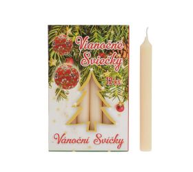 Vianočné sviečky ecru 12/115