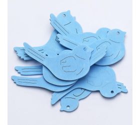 Výrez vtáčik modrý 7cm s/10 super cena