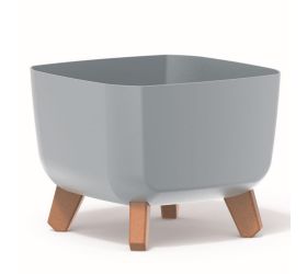 Dgql300 kvetináč gracia sq.na nohách sivý 29x29xv22cm