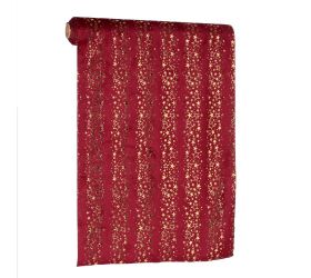 Vian. organza vz. hviezdy bord/zla zam/textil 35*300cm