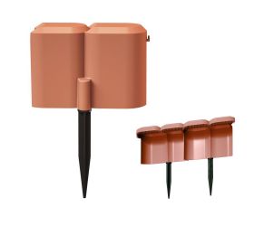 Ipsp palisáda záhradná snail proti slimáková terakota 190x190xv11,6cm