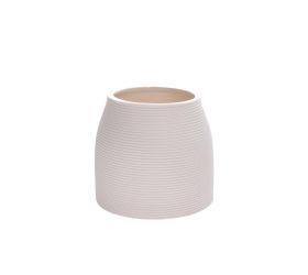 Váza na suché aranžovanie 10,5x10,5xv9,5cm biela