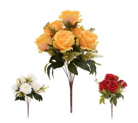 Kytica ruža x9 45cm mix/3f