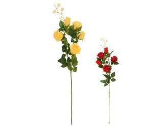 Ks ruža 5-hláv, zeleň, mix/2f 77cm