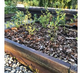 Vyvýš. záhon betón. polguľatina /tvar 1/ hnedý melír