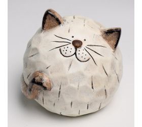 Mačka hlava keramika 13.5x13x14cm