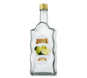 Fľaša sklo 500ml jablkovica s uzáverom