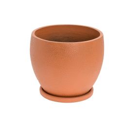 J142 kvetináč +miska belle metal antik bronzová 55x43,5cm xl