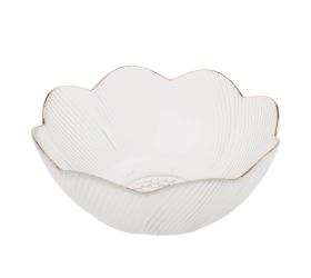 Misa zlatý lem sklo číra 16*6