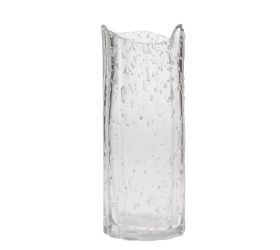 Váza svietiaca v tme sklo číra 10*25