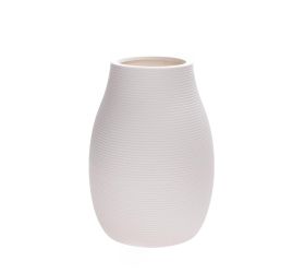 Váza na suché aranžovanie 11x11xv15,5cm biela