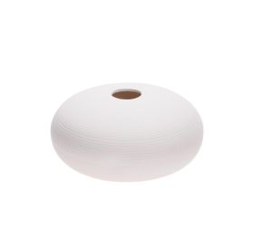 Váza na suché aranžovanie 15x15xv7cm biela