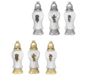 Z-344 kah.sklo srdce 80gr/mária,kríž,ľalia/ 28cm