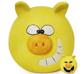 Poklad.hlava prasa mix 14,5x14,6x14,5 cm