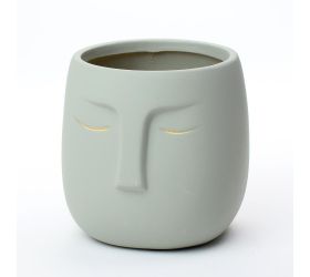 Super cena kvetin.tvár s otvorom sivý 14*14*14cm