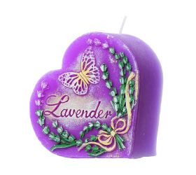 Levandula srdce fialové 10cm