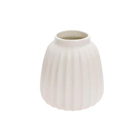 Váza na suché aranžovanie 13,5xv17cm krém