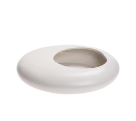 Váza na suché aranžovanie v6,5x25cm biela