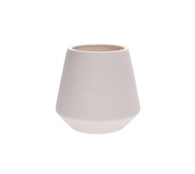 Váza na suché aranžovanie 14x14xv13cm biela