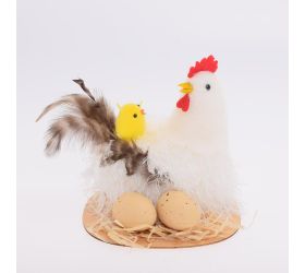 Sliepka s kuriatkom v hniezde 13cm