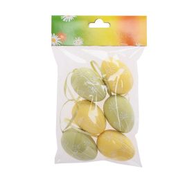 Záves vajce plast s/6 6cm