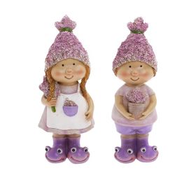 Deti ružovo-fialové mix/2 poly 7,5*7,5*23cm