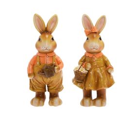 Zajačiky hnedo-oranžové mix/2 ply 10*9,5*25,5cm