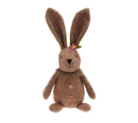 Zajačik hnedý textil 21*16*46cm