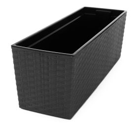 Xxx625 hrantík+vklad begonia rattan grafit metalik 19x56x19cm